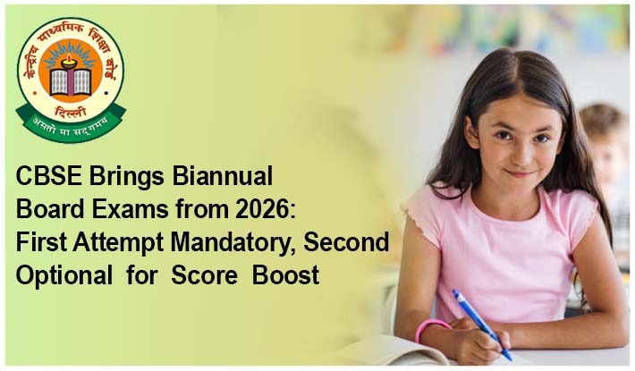 CBSE Brings Biannual Board Exams from 2026: First Attempt Mandatory, Second Optional for Score Boost